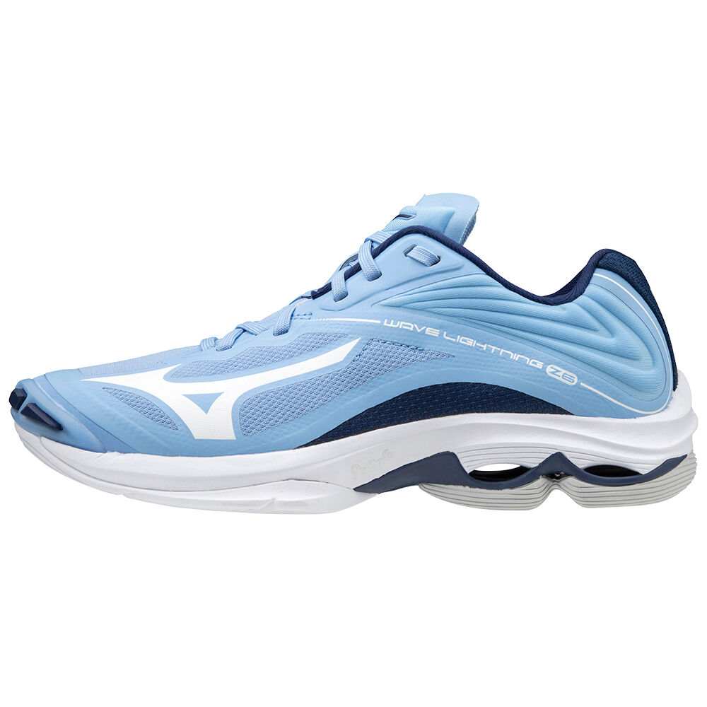 Sapatilhas Voleibol Mizuno Wave Lightning Z6 - Mulher - Azuis/Branco - UXMLQ1025